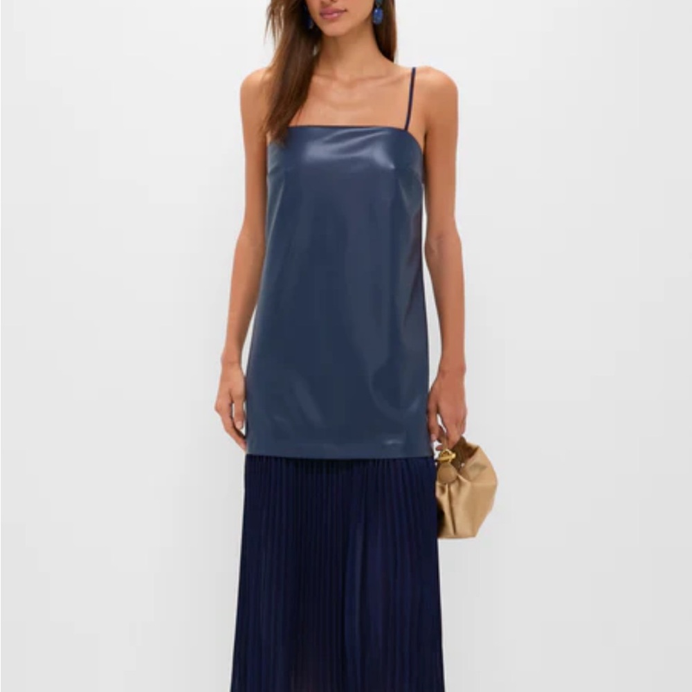 Tuckernuck Navy Blue Slip Midi Dress